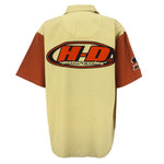 Harley Davidson - H-D Motor Cycles Spell-Out Button-Up T-Shirt 2000s XX-Large Vintage Retro