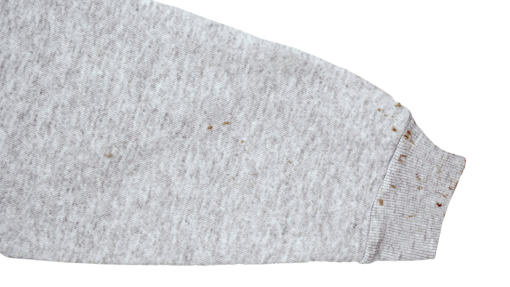 Vintage (Hanes) - Grey Rain Forest Crew Neck Sweatshirt 1990s Medium Vintage Retro