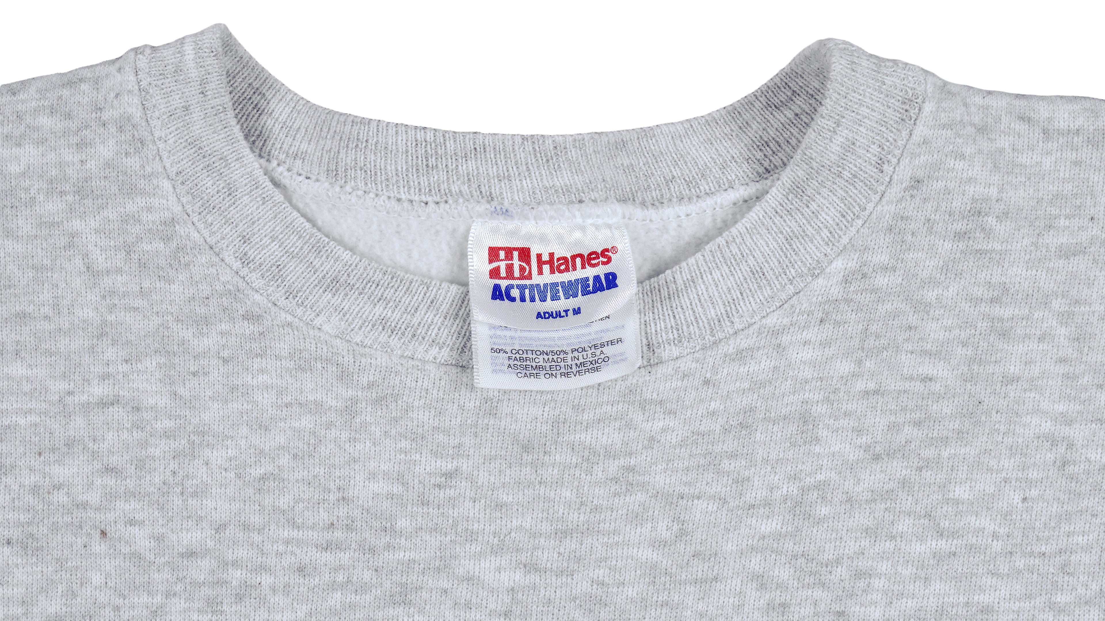 Vintage (Hanes) - Grey Rain Forest Crew Neck Sweatshirt 1990s Medium Vintage Retro