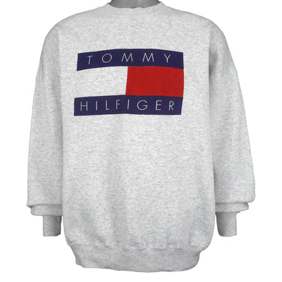 Tommy Hilfiger - Big Spell-Out Crew Neck Sweatshirt 1990s XX-Large