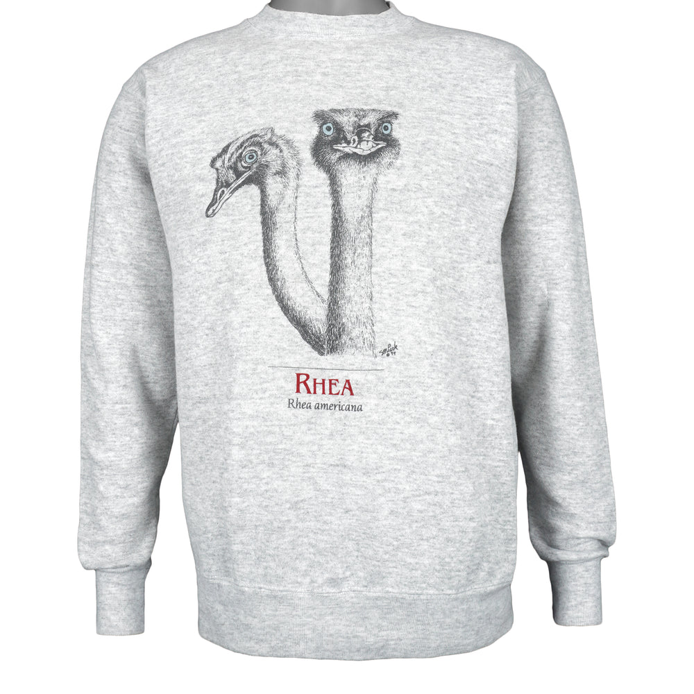 Vintage (Tultex) - Rhea Americana Crew Neck Sweatshirt 1994 Medium Vintage Retro