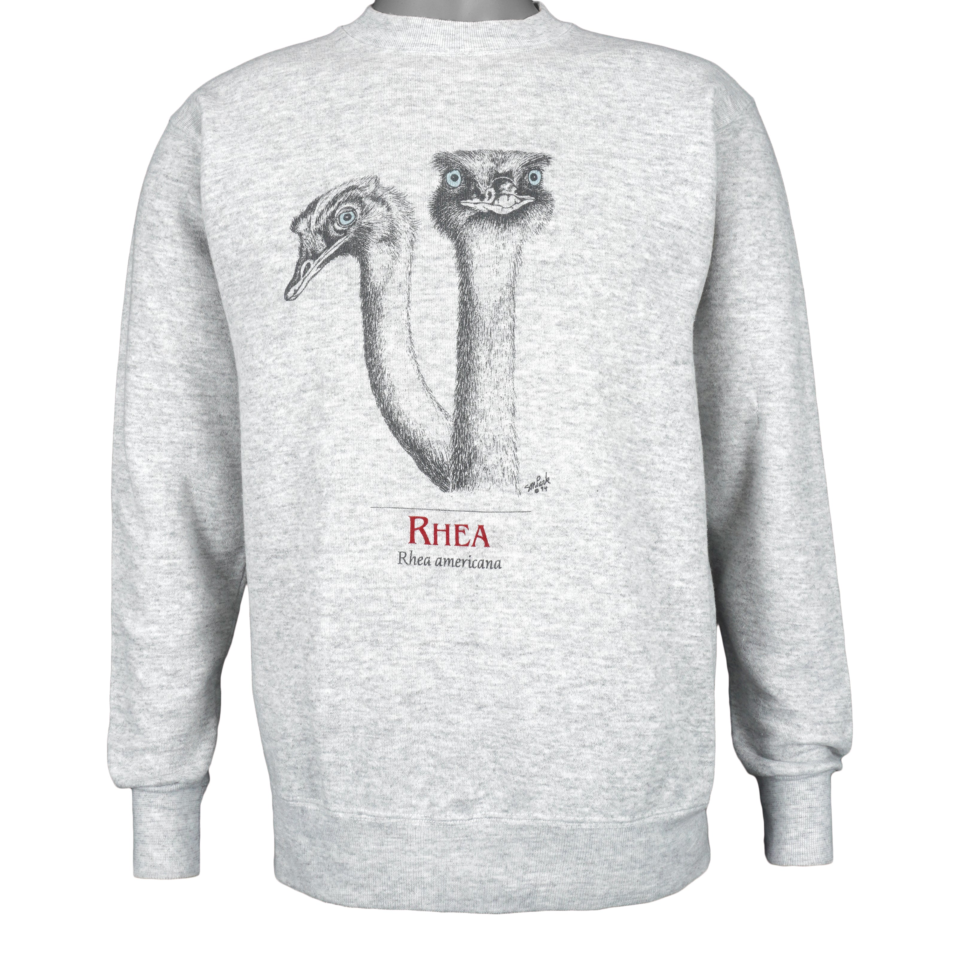 Vintage (Tultex) - Rhea Americana Crew Neck Sweatshirt 1994 Medium Vintage Retro
