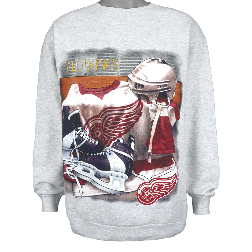 NHL (CSA) - Detroit Red Wings Crew Neck Sweatshirt 1990s Large Vintage Retro Hockey