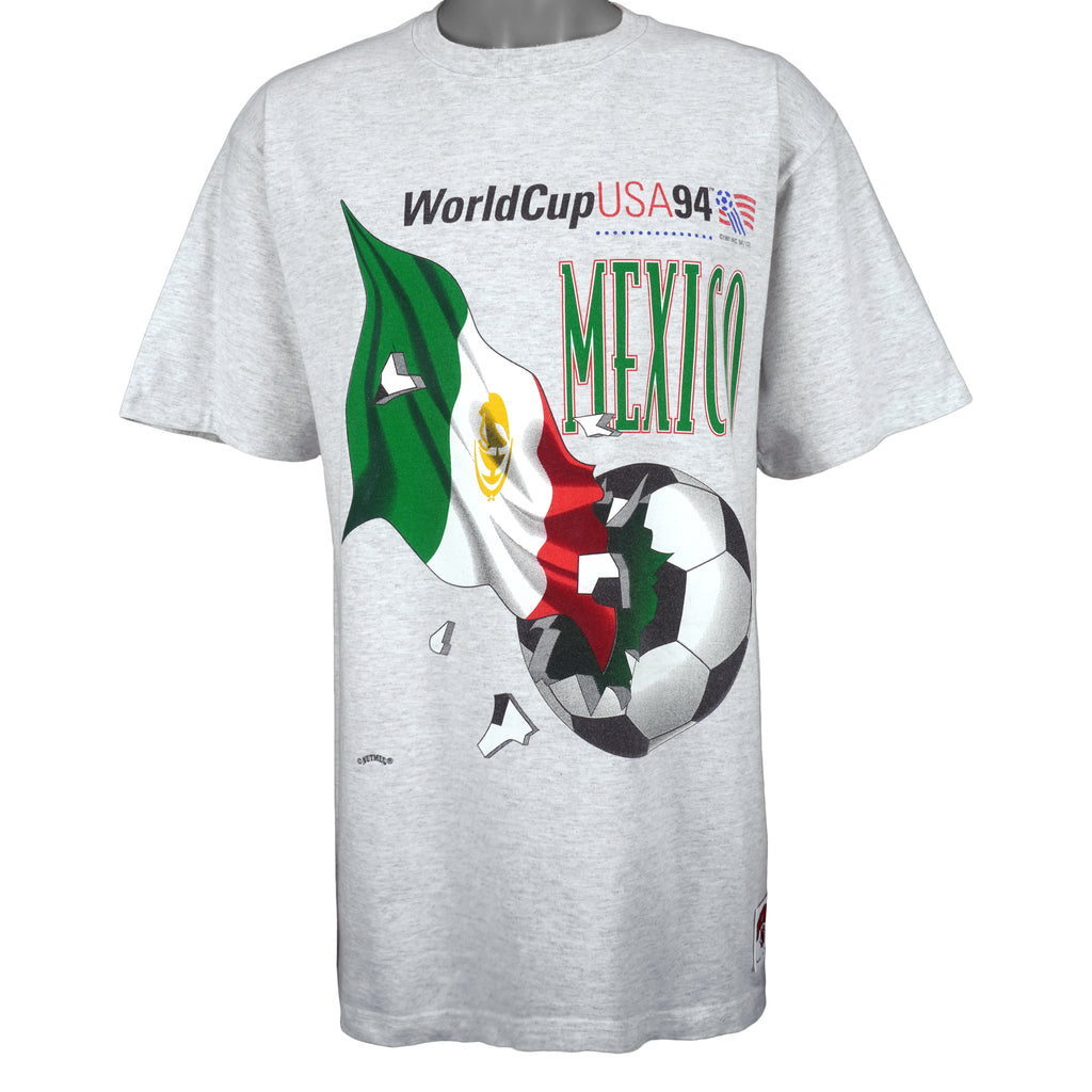 Vintage (Nutmeg) - Mexico - World Cup USA 94 T-Shirt 1994 Large Vintage Retro