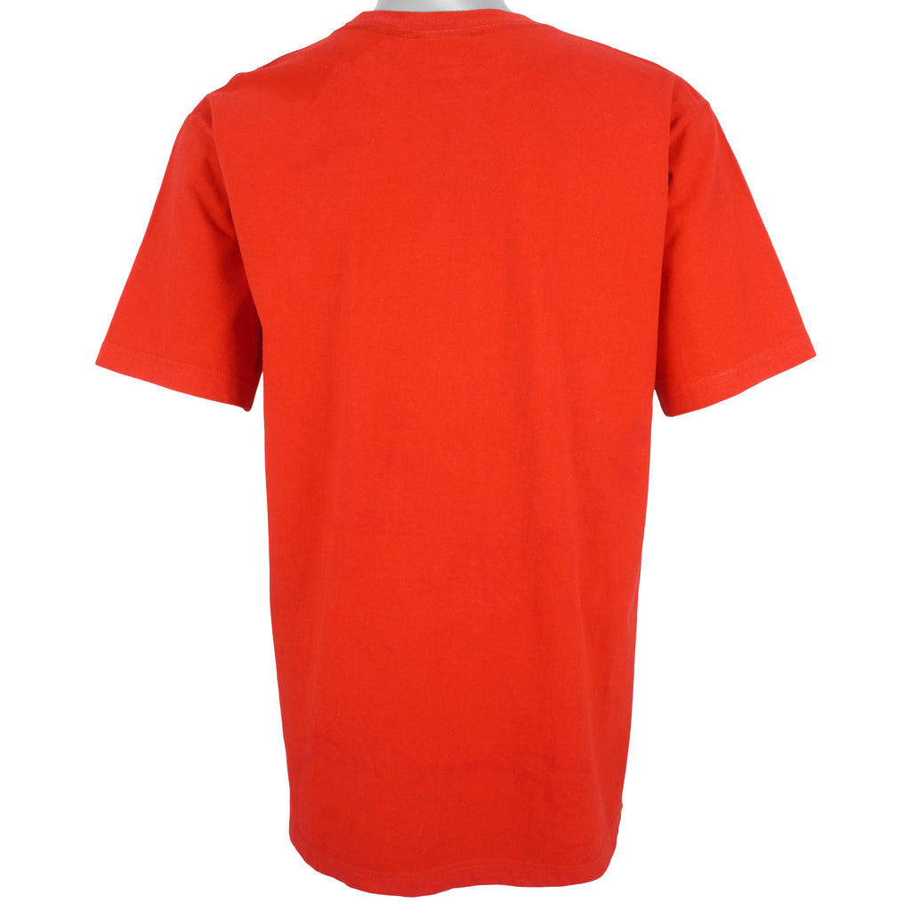 Karl Kani - Red Big Logo T-Shirt 1990s Large Vintage Retro
