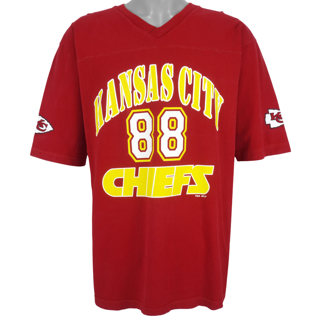 NFL (Sport Attack) - Kansas City Chiefs, Gonzalez No. 88 T-Shirt 2000 X-Large Vintage Retro Football