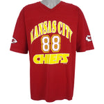 NFL (Sport Attack) - Kansas City Chiefs, Gonzalez No. 88 T-Shirt 2000 X-Large Vintage Retro Football