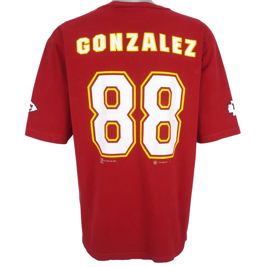 NFL (Sport Attack) - Kansas City Chiefs, Gonzalez No. 88 T-Shirt 2000 X-Large Vintage Retro Football