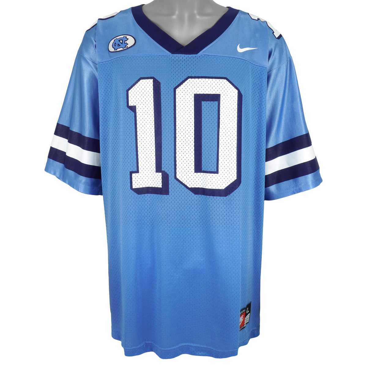 Nike - North Carolina Tar Heels #10 Jersey T-Shirt 1990s X-Large Vintage Retro Football