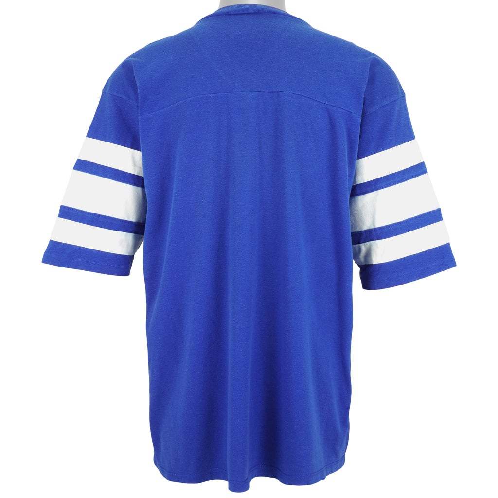 NFL (Logo 7) - Detroit Lions Big Logo Football Jersey 1995 Large Vintage Retro Football