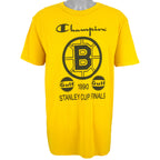 Champion - Boston Bruins, Stanley Cup Finals T-Shirt 1990 X-Large Vintage Retro Hockey