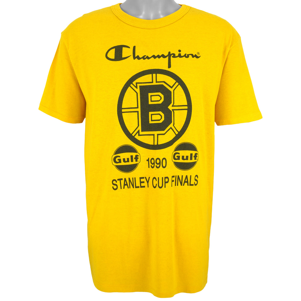 Champion - Boston Bruins, Stanley Cup Finals T-Shirt 1990 X-Large Vintage Retro Hockey