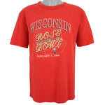 Champion - Wisconsin Badgers, Rose Bowl Spell-Out T-Shirt 1994 Large Vintage Retro Football College