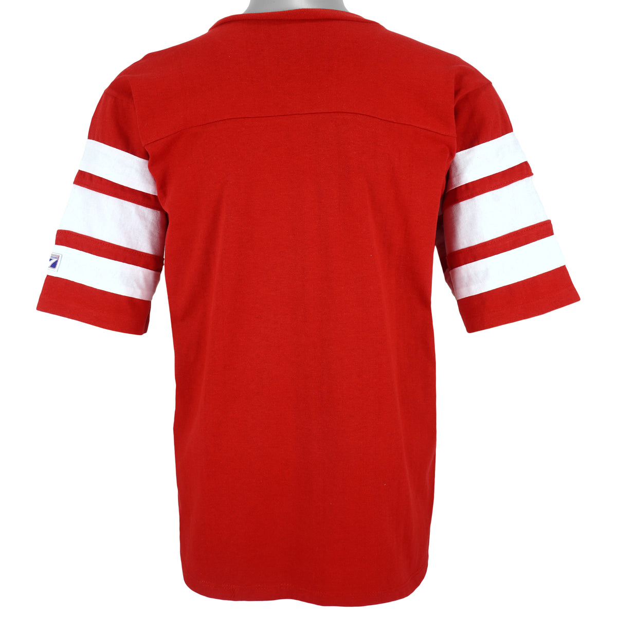 NFL (Logo 7) - New England Patriots Spell-Out Football Jersey 1990s Medium Vintage Retro Football