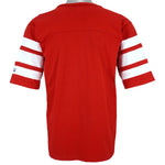 NFL (Logo 7) - New England Patriots Spell-Out Football Jersey 1990s Medium Vintage Retro Football
