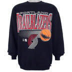NBA - Portland Trailblazers Crew Neck Sweatshirt 1990s Large Vintage Retro Basketball