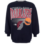 NBA - Portland Trailblazers Crew Neck Sweatshirt 1990s Large Vintage Retro Basketball
