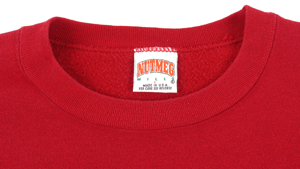 NCAA (Nutmeg) - Florida State Seminoles  Crew Neck Sweatshirt 1990s Large Vintage Retro Football College