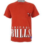 NBA (Nutmeg) - Chicago Bulls Spell-Out T-Shirt 1990s Medium