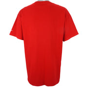 Nike - Red You're Faster Than You Think T-Shirt 1990s X-Large Vintage Retro
