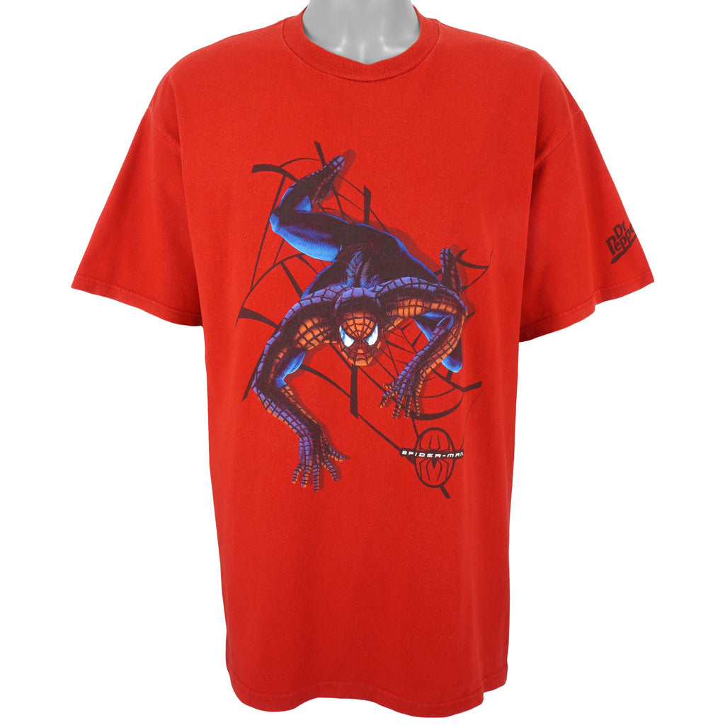 Marvel - Red Spider-Man T-Shirt 2000s X-Large Vintage Retro