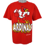 NCAA (The Game) - Louisville Cardinals Big Spell-Out T-Shirt 1990s Large Vintage Retro Football College