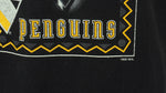 NHL (Logo 7) - Pittsburgh Penguins Spell-Out T-Shirt 1992 Large Vintage Retro Hockey