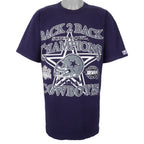 NFL (Logo 7) - Dallas Cowboys Back 2 Back Spell-Out T-Shirt 1994 Large Vintage Retro Football