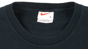 Nike - Black Basketball Spell-Out T-Shirt 1990s Medium Vintage Retro