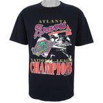 MLB (Belton) - Atlanta Braves Spell-Out T-Shirt 1992 Large