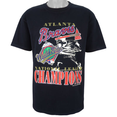MLB (Belton) - Atlanta Braves Spell-Out T-Shirt 1992 Large