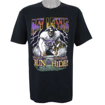 NFL (All Sport) - Baltimore Ravens, Ray Lewis Spell-Out T-Shirt 1990s Large
