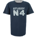 Stussy - N4 Spell-Out T-Shirt 1990s Large Vintage Retro