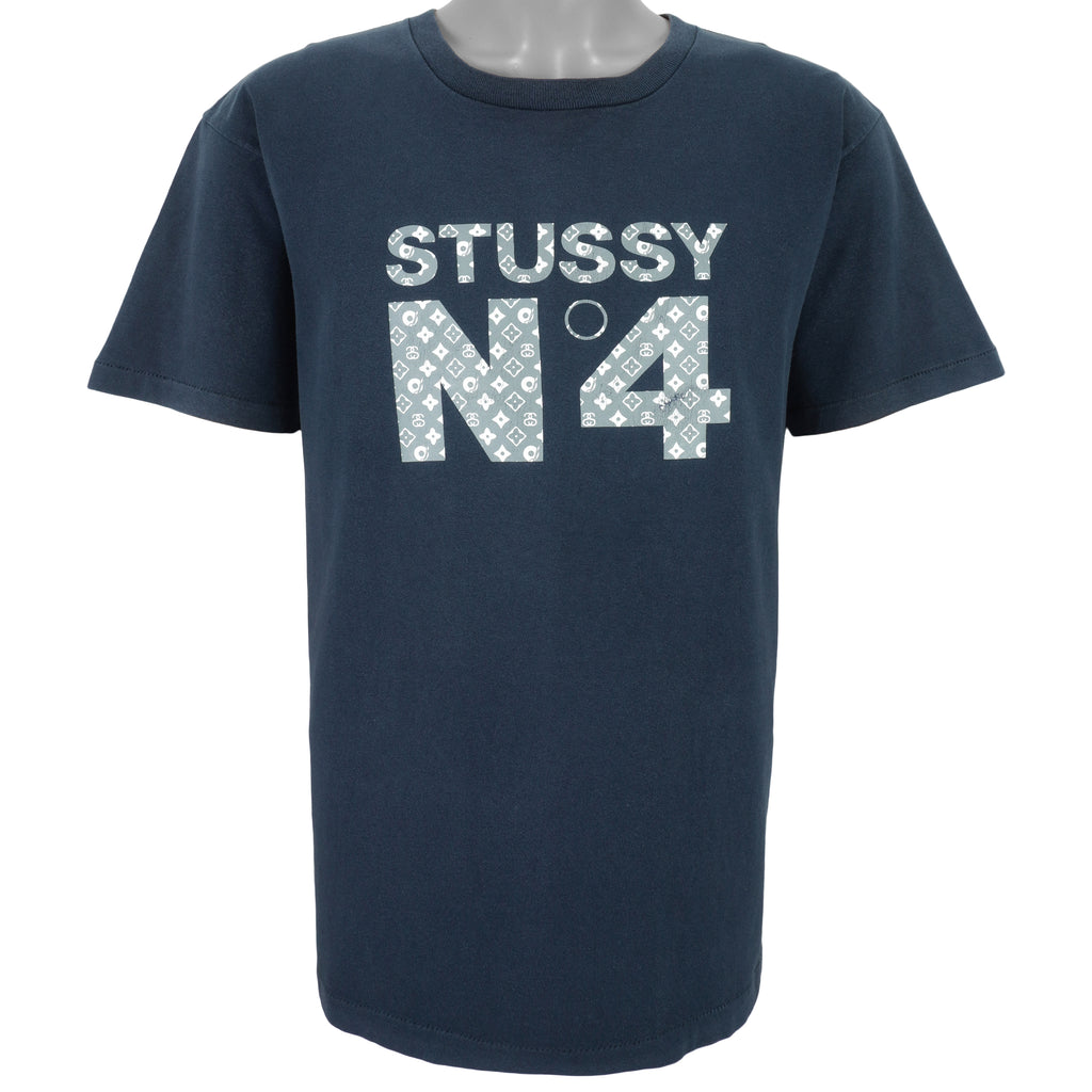 Stussy - N4 Spell-Out T-Shirt 1990s Large Vintage Retro