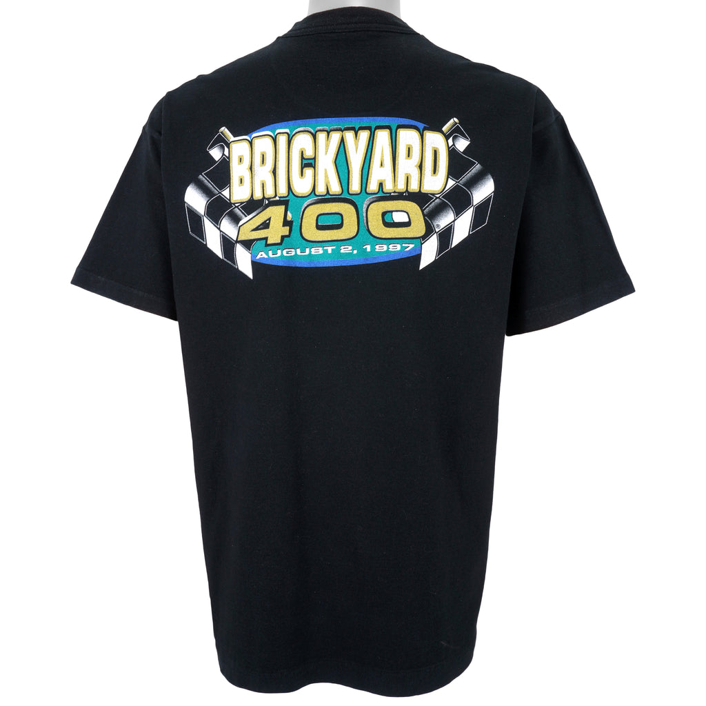 NASCAR (Hunter) - Brick Yard 400 Spell-Out T-Shirt 1997 X-Large Vintage Retro