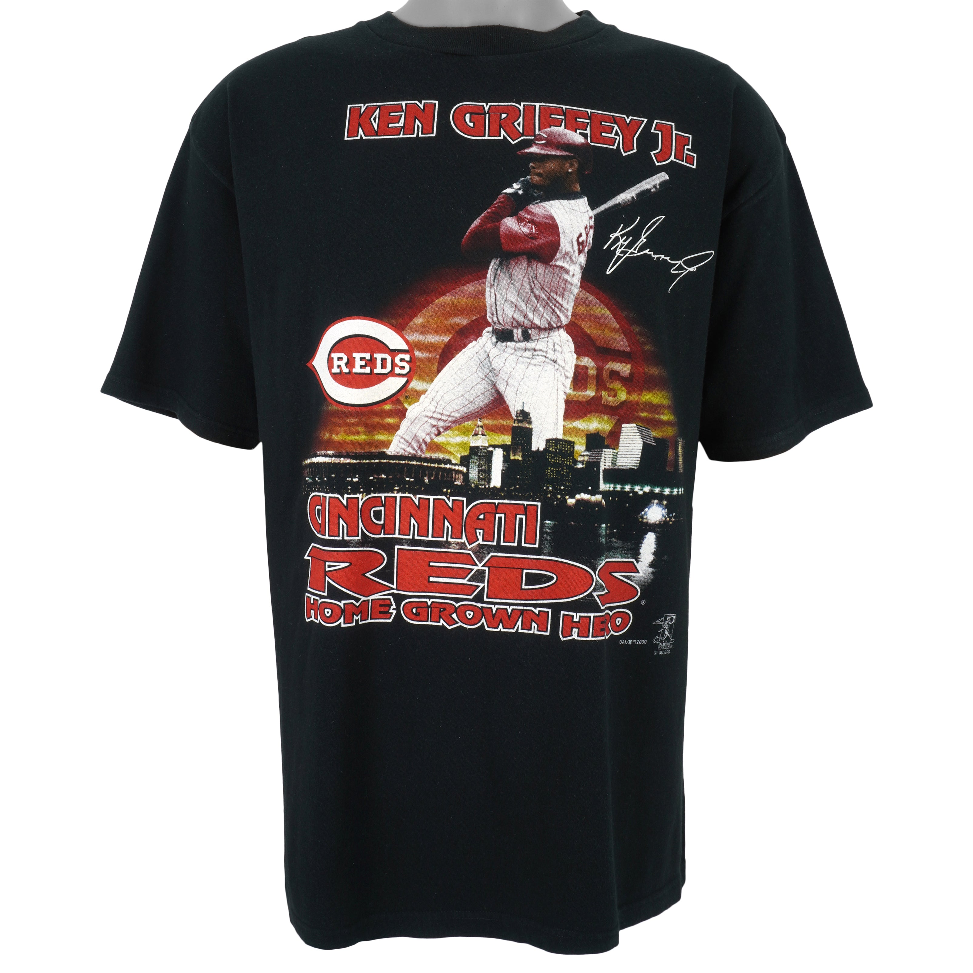 2000 Ken Griffey Jr Cincinnati Reds Authentic Russell MLB Jersey