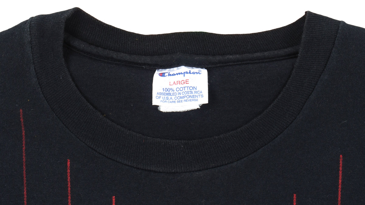 Champion - Chicago Bulls #91 Spell-Out T-Shirt 1990s Large Vintage Retro Basketball
