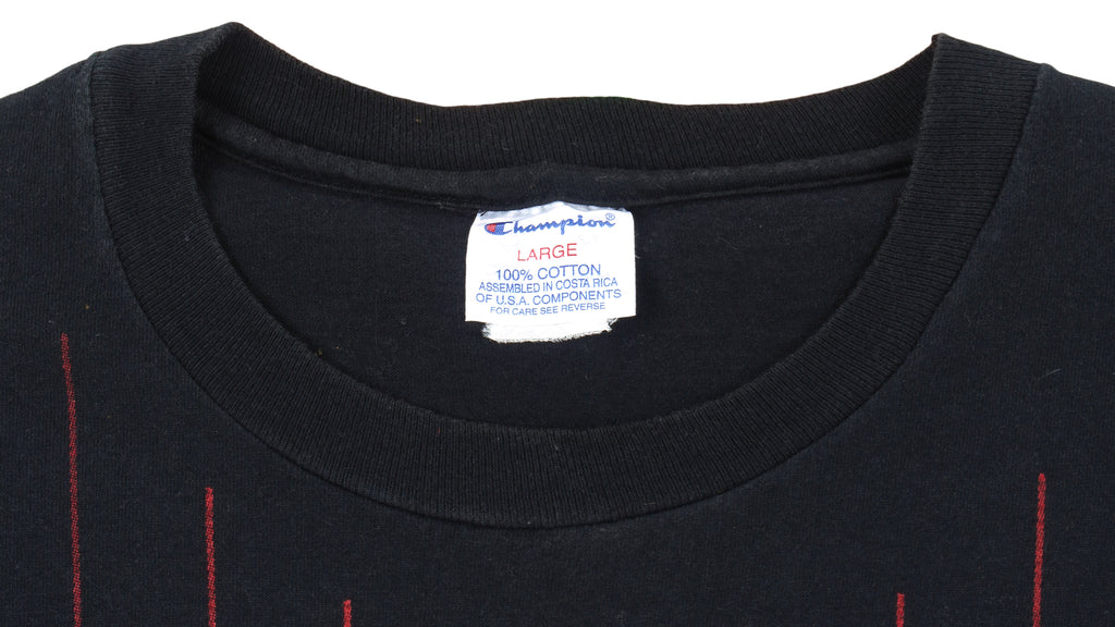 Champion - Chicago Bulls #91 Spell-Out T-Shirt 1990s Large Vintage Retro Basketball