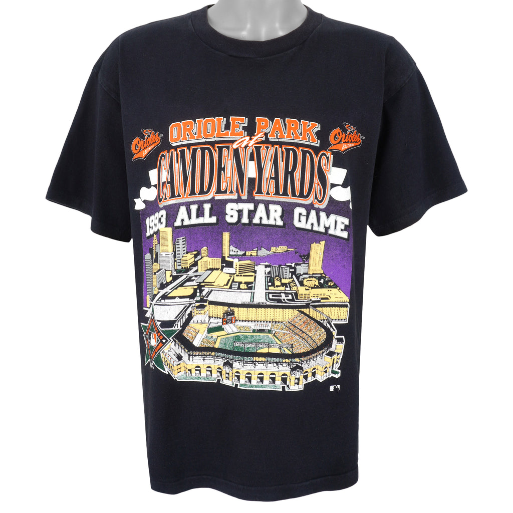 MLB (Tultex) - Baltimore Orioles Camden Yards, All-Star Game T-Shirt 1993 X-Large Vintage Retro Baseball