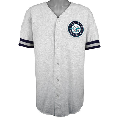 MLB (Swingster) - Seattle Mariners Button-Up Jersey T-Shirt 1990s X-Large