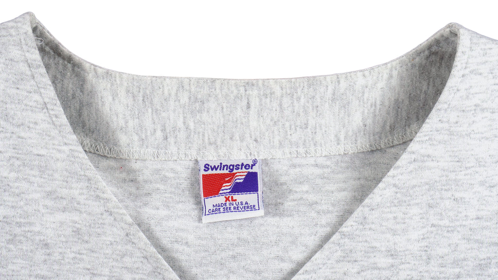 MLB (Swingster) - Seattle Mariners Button-Up Jersey T-Shirt 1990s X-Large Vintage Retro Baseball