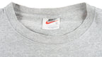 Nike - Grey Big Logo T-Shirt 1990s Medium Vintage Retro