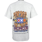 NFL - Super Bowl XXXII, Broncos Offense T-Shirt 1998 Large Vintage Retro