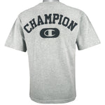 Champion - Grey Big Spell-Out Deadstock T-Shirt 1990s Medium