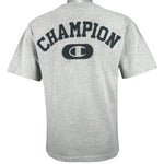 Champion - Grey Big Spell-Out Deadstock T-Shirt 1990s Medium Vintage Retro