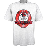NCAA (Nutmeg) - Georgia Bulldogs Spell-Out T-Shirt 1990s Large Vintage Retro Football College