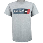 Nike - Grey Just Do It T-Shirt 1990s Small Vintage Retro
