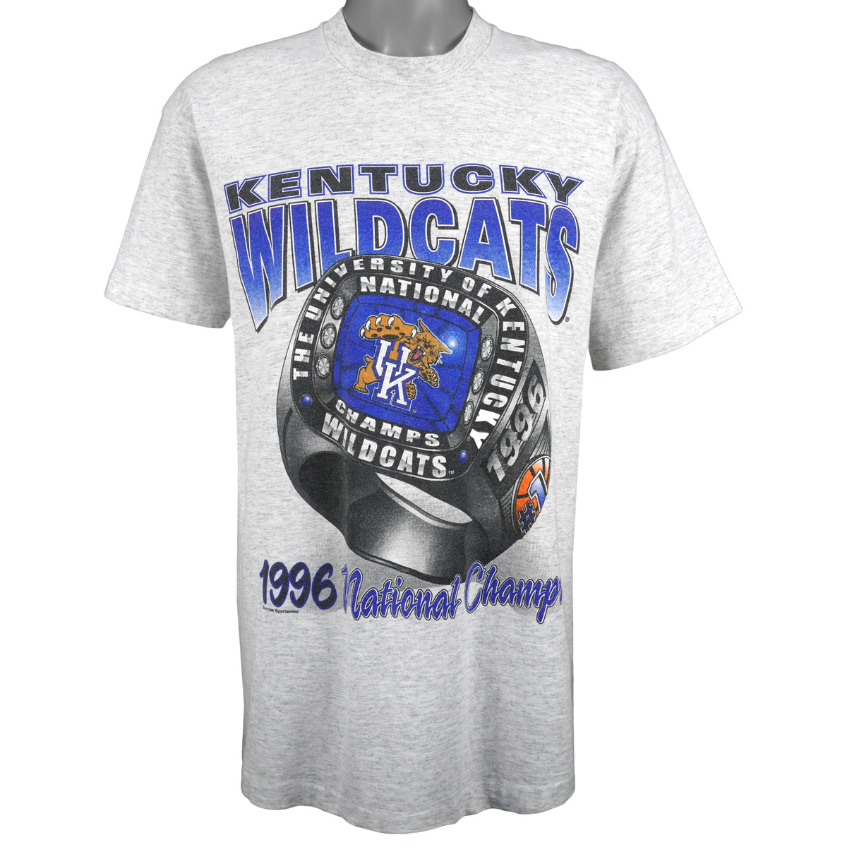 NCAA - Kentucky Wildcats Spell-Out T-Shirt 1996 X-Large Vintage Retro Football College