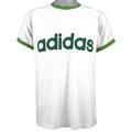 Adidas - White Spell-Out T-Shirt 1990s Medium Vintage Retro