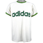 Adidas - White Spell-Out T-Shirt 1990s Medium Vintage Retro